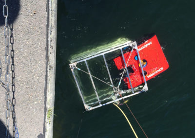 Seatronics Predator ROV (Remote Operated Vehicle) with protective frame for safe launch and recovery, incl. all equipment for inspection and navigation